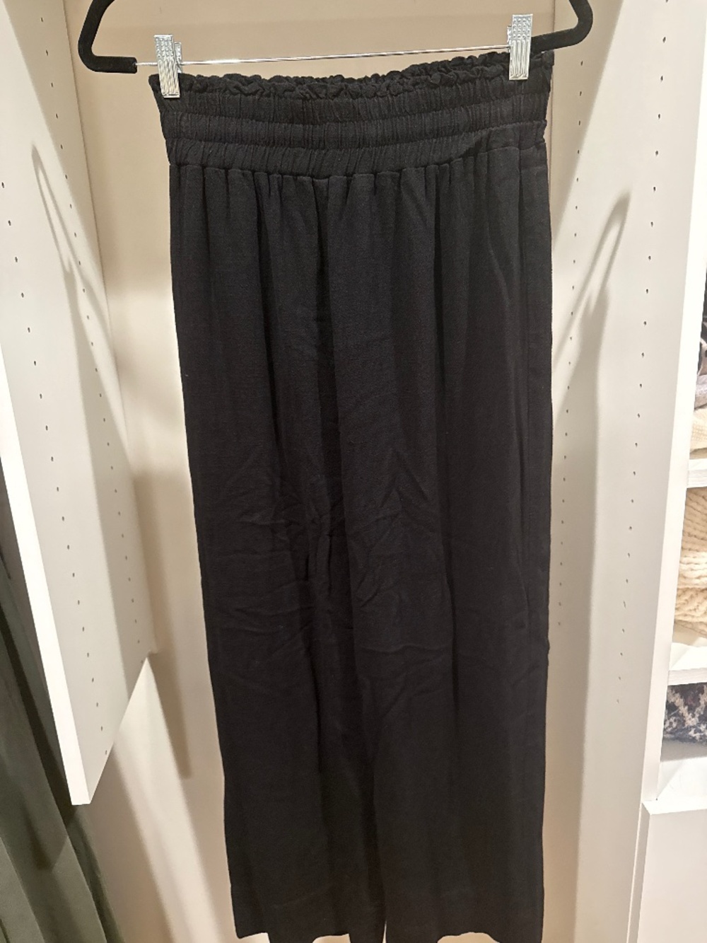 Black cotton pants